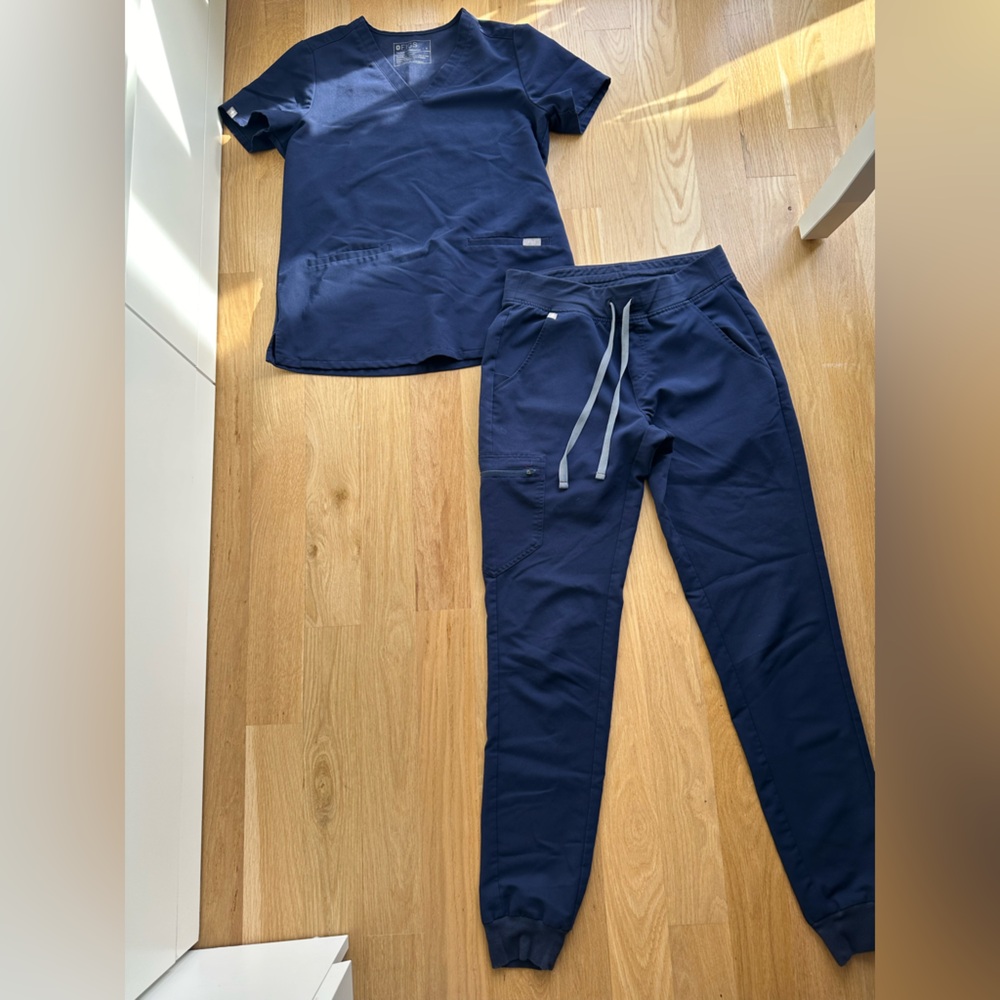 Figs navy blue scrub TOP ONLY! Pants no longer we available